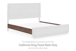 Signature Design by Ashley® PCB386-94 Fortlorn - California King Panel Rails - Walnut Brown