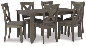 Ashley Furniture D388-425 Caitbrook - RECT DRM Table Set (Set of 7) - Gray