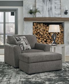Ashley Furniture 52404/23/14 Gardiner - 2 Pc. - Chair And A Half, Ottoman - Pewter