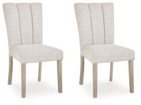 Ashley Furniture PCD575-01 Larawyn - Dining Upholstered Side Chair (Set of 2) - Bisque