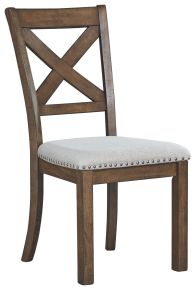 Signature Design by Ashley® D631-01 Moriville - Beige - Dining UPH Side Chair (Set of 2)
