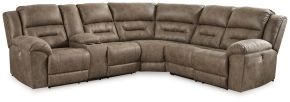 Signature Design by Ashley® 83106S1 Ravenel - 3-Piece Power Reclining Sectional With Laf Power Reclining Loveseat With Console - Fossil