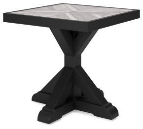 Signature Design by Ashley® P792-702 Beachcroft - Square End Table - Black / Light Gray