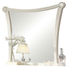 ACME 20394 Bellagio - Mirror - Ivory High Gloss