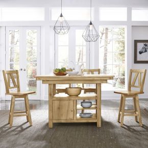 Liberty Furniture 62N-CD-5GTS Liberty Furniture 62N-CD-5GTS Lindsey Farm - 5 Piece Gathering Table Set - Natural