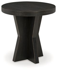 Signature Design by Ashley® T841-6 Galliden - Black - Round End Table