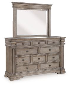 Signature Design by Ashley® B916B1 Blairhurst - Light Grayish Brown - Dresser And Mirror