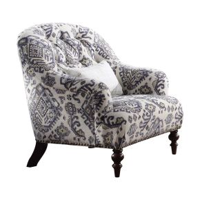 ACME 52062 Saira - Chair With Pillow - Pattern Fabric
