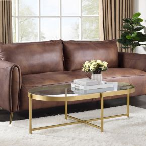 ACME 82305 ACME 82305 Charrot - Coffee Table - Clear Glass Top & Gold