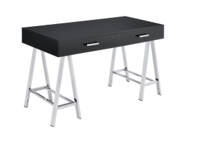 ACME 92227 Coleen - Desk - Black High Gloss & Chrome