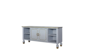 ACME 91993 House - Marchese TV Stand - Pearl Gray Finish