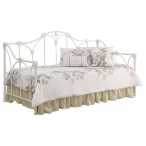 CoasterEssence 300216 Halladay - Metal Twin Daybed - White