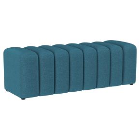 Coaster Fine Furniture 910293 Summer - Fabric Upholstered Tufted Accent Bench - Peacock Blue