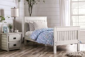 Furniture of America AM7973WH-F-BED Rockwall - Full Bed - Weathered White