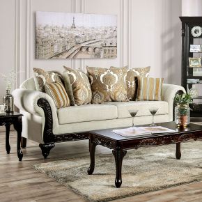 Furniture of America SM7748-SF Delizia - Sofa - Cream