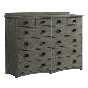 Intercon OP-BR-N5812-PEW-C Oak Park - Dresser - Brushed Pewter