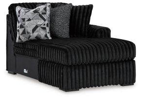 Signature Design by Ashley® 9810317 Midnight-Madness - Raf Corner Chaise - Onyx