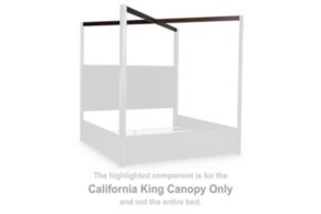 Signature Design by Ashley® PCB857-63 Dilenno - California King Canopy - Dark Brown