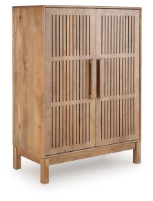 Signature Design by Ashley® A4000698 Pellamour - Bar Cabinet - Natural Brown