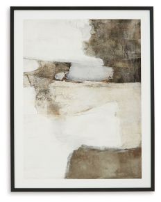Ashley Furniture A8000406 Aldricton - Wall Art - Brown / White
