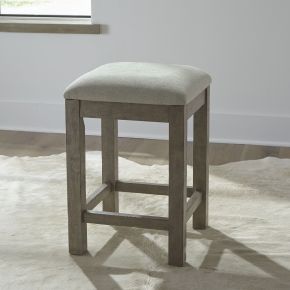 Liberty Furniture 798-OT9001 Bartlett Field - Upholstered Console Stool - Dusty Taupe