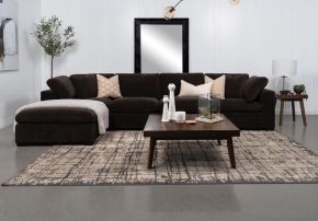 Coaster Fine Furniture 551464-SETA Lakeview - 6 Piece Upholstered Modular Sectional - Chocolate