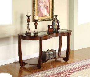 Furniture of America CM4336S Crystal Falls - Sofa Table - Dark Cherry