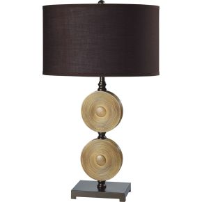 Furniture of America L78106ES-2PK Suzy - Table Lamp (Set of 2) - Light Caramel / Espresso
