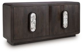 Signature Design by Ashley® A4000683 Elliston - Accent Cabinet - Espresso Brown
