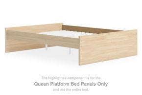 Signature Design by Ashley® EB9632-55 Onita - Queen Platform Bed Panels - Natural