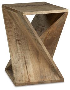 Ashley Furniture A4000510 Zalemont - Accent Table - Distressed Brown