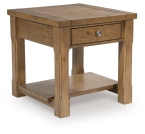 Ashley Furniture T539-3 Ashley Furniture T539-3 Vandenmore - Rectangular End Table - Medium Brown