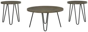 Signature Design by Ashley® T144-13 Hadasky - Brown / Beige - Occasional Table Set (Set of 3)