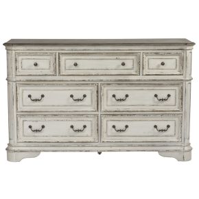 Liberty Furniture 244-BR31 Magnolia Manor - 7 Drawer Dresser - White