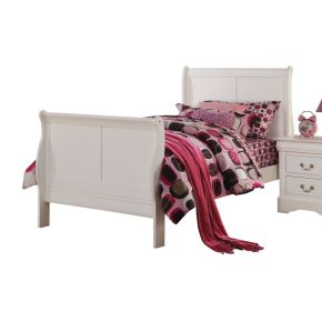 ACME 24515T Louis Philippe III - Twin Bed - White