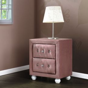 ACME 30823 Reggie - Nightstand - Pink Fabric