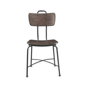 ACME 70737 Garron - Side Chair (Set of 2) - Walnut & Black