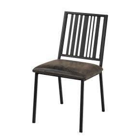 ACME DN01758 Zudora - Side Chair (Set of 2) - Synthetic Leather & Black