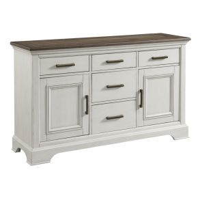 Intercon DK-CA-6218-RFO-C Drake - Sideboard - Rustic White / French Oak