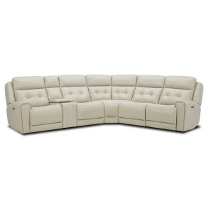 Liberty Furniture 7006ST-UPH-6PCSEC Carrington - 6 Piece Sectional - White