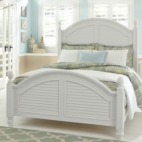 Liberty Furniture 607-BR-KPS Summer House - King Poster Bed - White