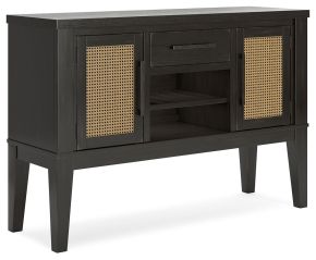 Signature Design by Ashley® D841-60 Galliden - Black - Dining Room Server