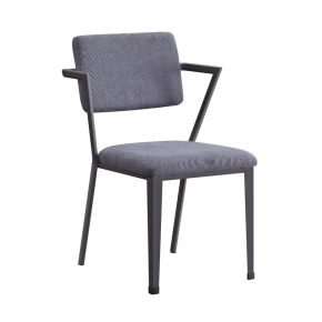 ACME 37898 Cargo - Chair - Gray Fabric & Gunmetal