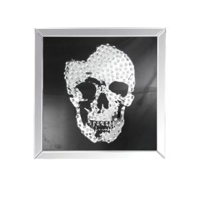 ACME 97315 Nevina - Wall Art - Mirrored & Faux Crystal Skull