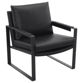 Coaster Fine Furniture 903021 Rosalind - Upholstered Track Arm Accent Chair - Black