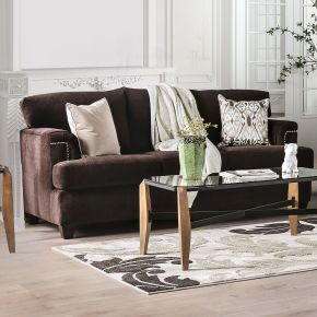 Furniture of America SM6410-SF Brynlee - Sofa (*Pillows Sold Separately) - Chocolate