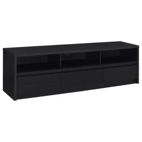 Coaster Fine Furniture 705803 Rutland - 78" 3-Drawer TV Stand Media Console - Black