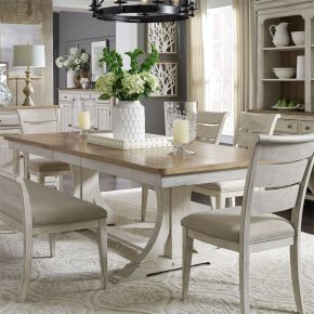 Liberty Furniture 652-T4096 Farmhouse Reimagined - Trestle Table Top - White