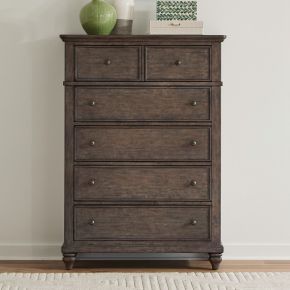 Liberty Furniture 104G-BR41 Liberty Furniture 104G-BR41 Twin Lakes - 5 Drawer Chest - Gray