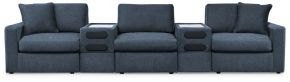 Signature Design by Ashley® 92121S15 Modmax - 5-Piece Sectional With 2 Audio System Consoles - Ink